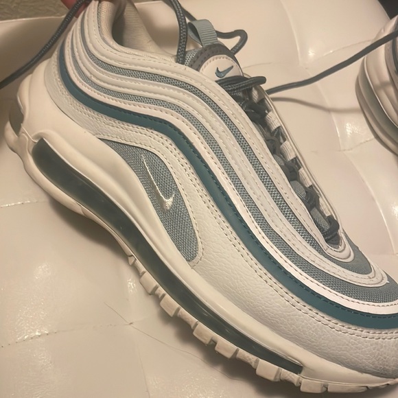 Nike Air Max 97, Blue and White (with reflective material in flash), US size 7 - Picture 2 of 5